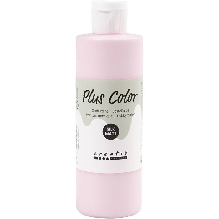 Plus Color Craft Paint, soft pink, 250 ml/ 1 bottle