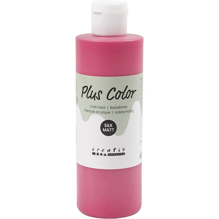 Plus Color Craft Paint, primary red, 250ml/ 1 bottle
