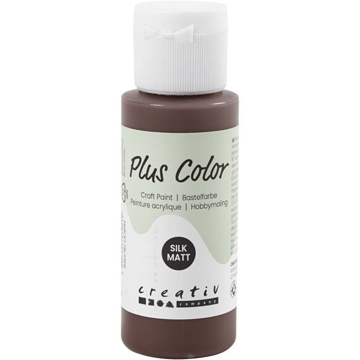 Plus Color Craft Paint, chocolate, 60 ml/ 1 bottle