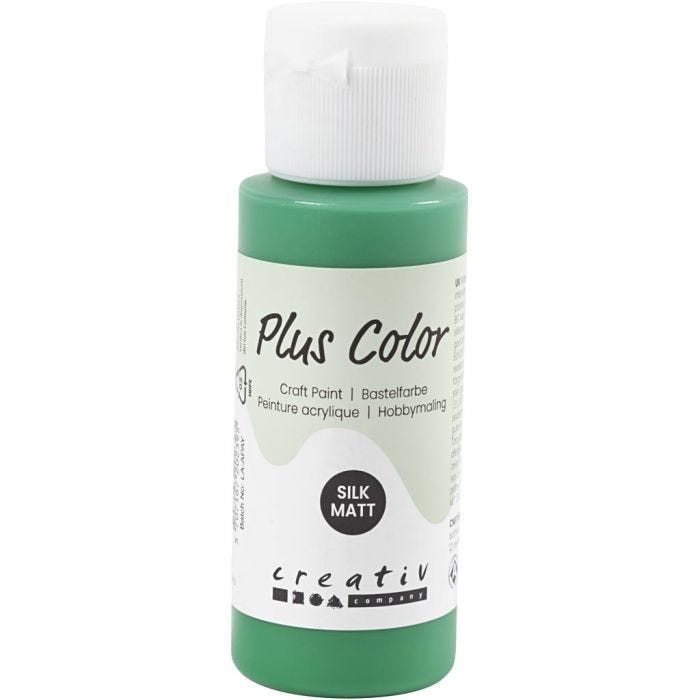 Plus Color Craft Paint, brilliant green, 60ml/ 1 bottle