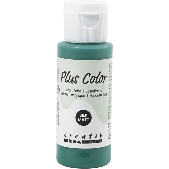 Plus Color Craft Paint, dark green, 60ml/ 1 bottle