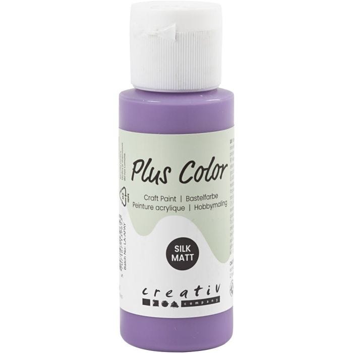 Plus Color Craft Paint, dark lilac, 60 ml/ 1 bottle