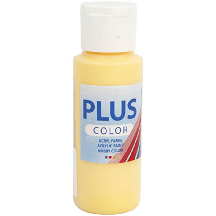 Plus Color Craft Paint, crocus yellow, 60 ml/ 1 bottle