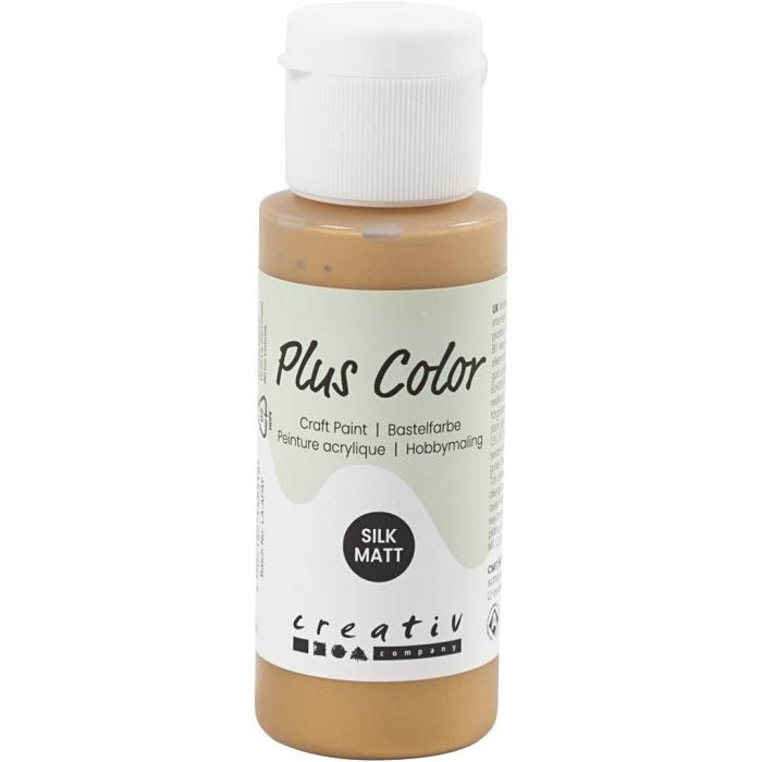 Plus Color Craft Paint, gold, 60 ml/ 1 bottle