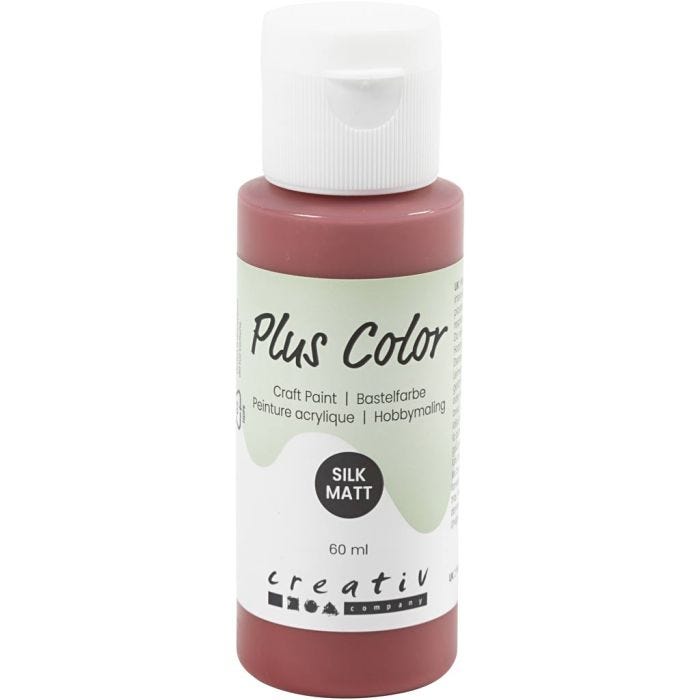 Plus Color Craft Paint, antique red, 60ml/ 1 bottle