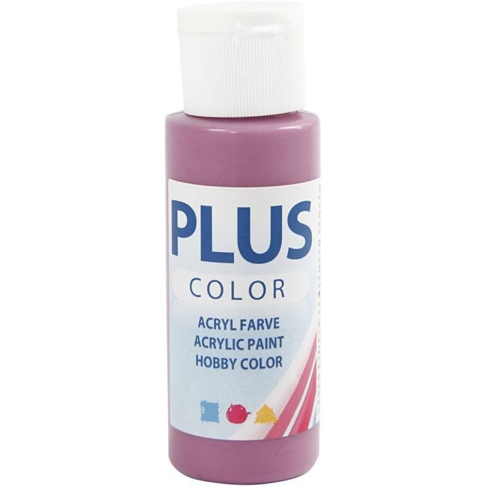 Plus Color Craft Paint, red plum, 60 ml/ 1 bottle