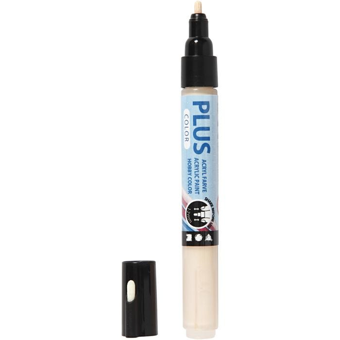 Plus Color Marker, L: 14,5 cm, line 1-2 mm, light beige, 5,5 ml, 1 pc