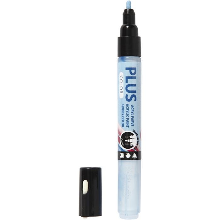 Plus Color Marker, L: 14,5 cm, line 1-2 mm, sky blue, 5,5 ml, 1 pc