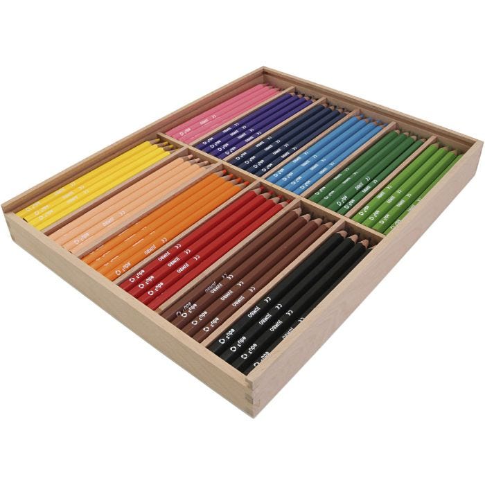 edu Jumbo Coloured Pencils, thickness 10 mm, lead 5 mm, assorted colours, 12x12 pc/ 1 pack