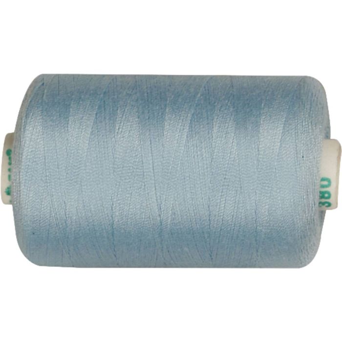 Sewing Thread, polyester, light blue, 1000 m/ 1 roll