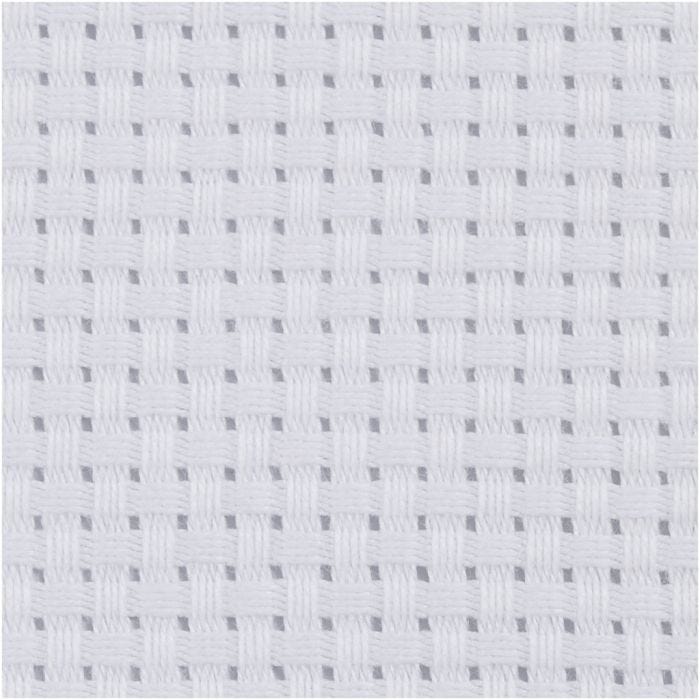 Aida Fabric, 50x50 cm, 35 squares per 10cm , white, 1 pc