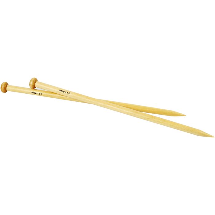 Knitting Needles, no. 12, L: 35 cm, 1 pair