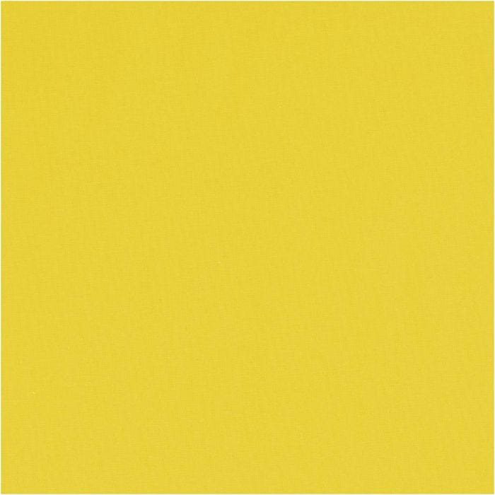 Fabric, W: 145 cm, 140 g, yellow, 10m/ 1 roll