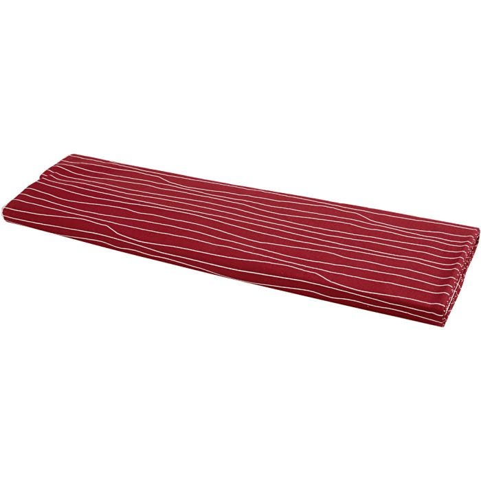 Fabric, W: 145 cm, 140 g, red/white, 10m/ 1 roll
