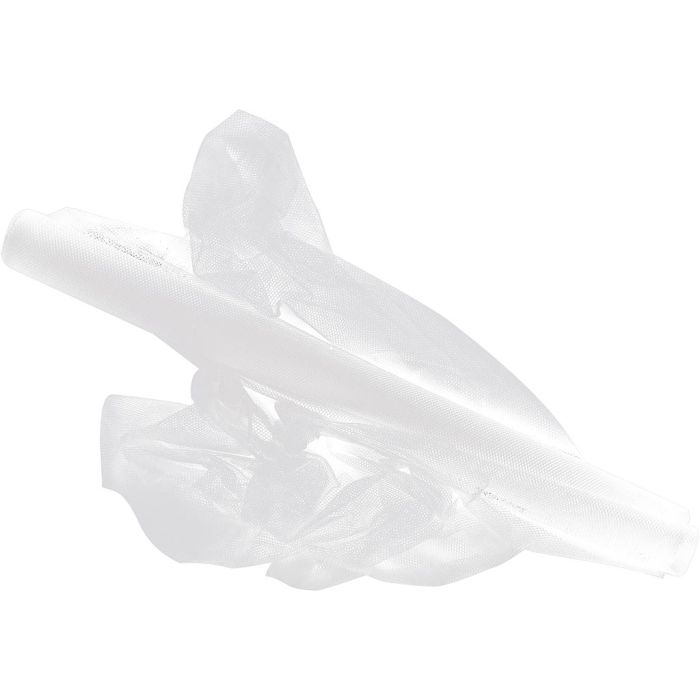 Tulle, W: 160 cm, white, 2 m/ 1 pack
