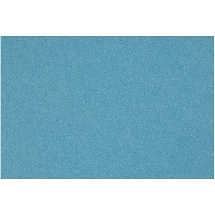 Craft Felt, sheet 42x60 cm, thickness 3 mm, turquoise, 1 sheet