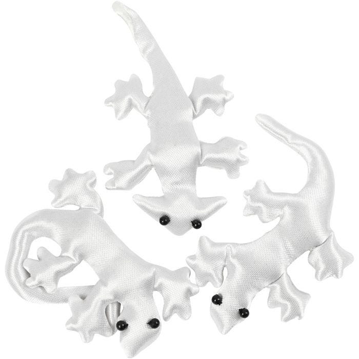 Fabric Creepy-Crawly, size 10-14 cm, white, 3 pc/ 1 pack