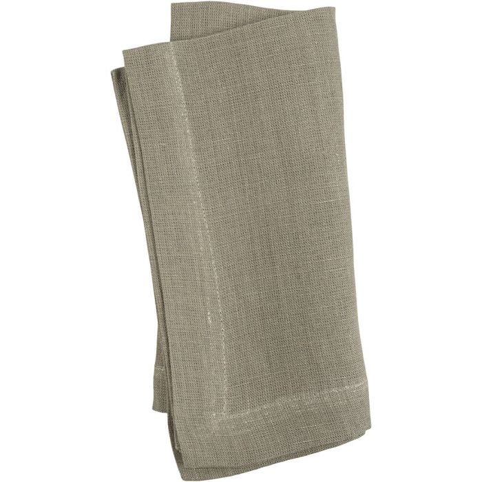 Fabric napkin, size 42x42 cm, 185 g, dusty green, 2 pc/ 1 pack