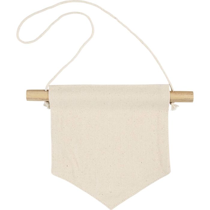 Wall Banner, Pointed shape, H: 16,5 cm, W: 15 cm, 300 g, light natural, 2 pc/ 1 pack