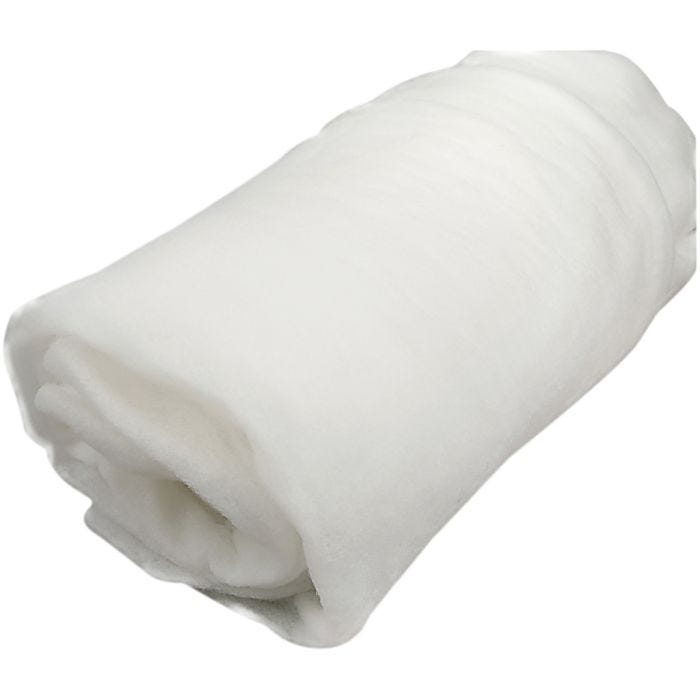 Polyester Wadding, W: 160 cm, thickness 0,6 cm, 60 g, 10 m/ 1 roll