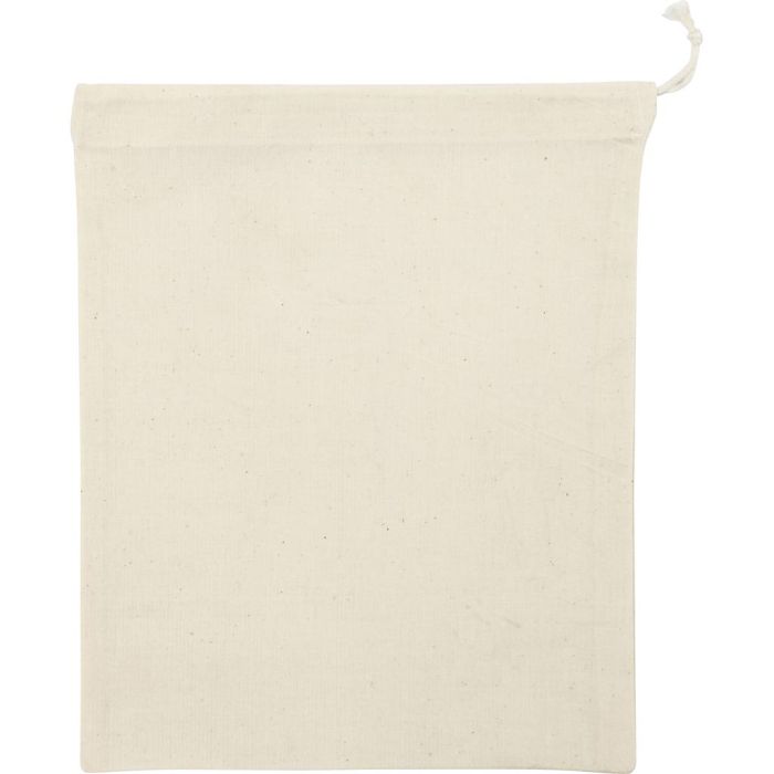 Cloth bag, size 21x25 cm, 110 g, light natural, 5 pc/ 1 pack
