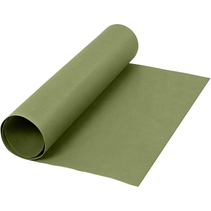 Faux Leather Paper, W: 50 cm, one coloured, 350 g, green, 1m/ 1 roll