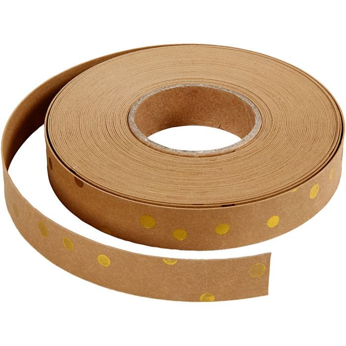 Weaving strips, W: 15 mm, thickness 0,55 mm, light brown, 9.50m/ 1 roll