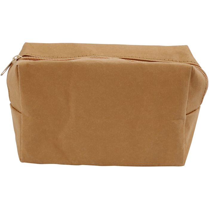 Purse, size 16,5x6,5x10 cm, light brown, 1 pc