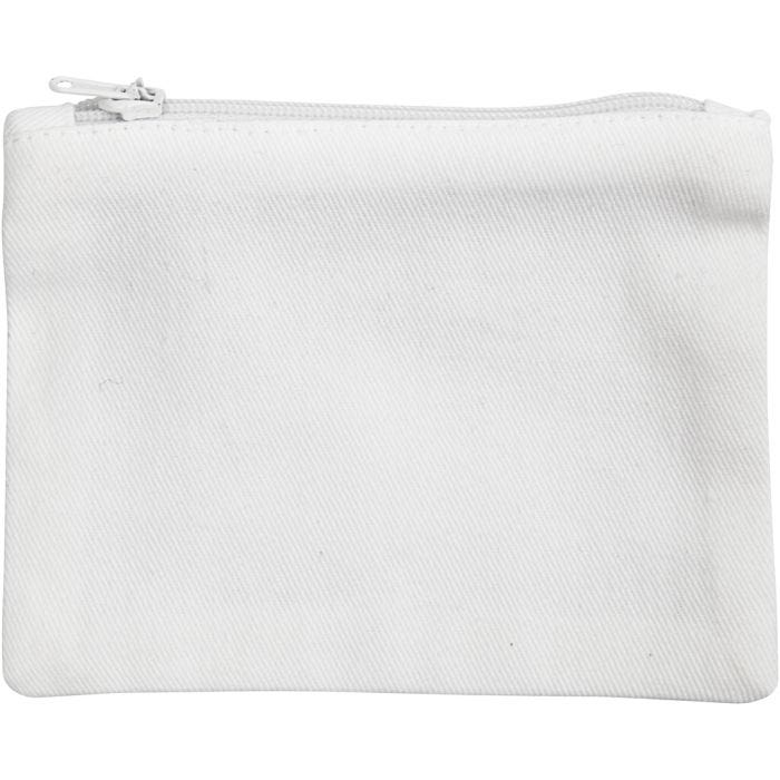 Purse, size 9x12 cm, 210 g, white, 1 pc