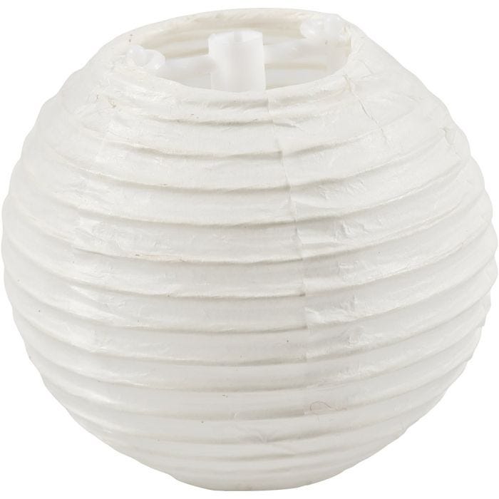 Paper Lamp, Round, dia. 7,5 cm, white, 10pc/ 1 pack
