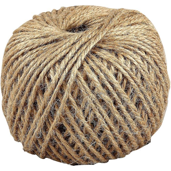 Natural twine, thickness 3 mm, 100 m/ 1 roll