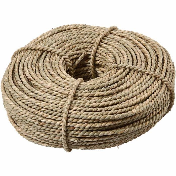 Sea grass, 2,8-3 mm, beige, 500g/ 1 bundle