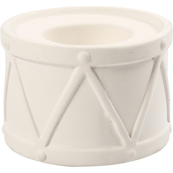Candle Light Holder, 6,6 cm, 9,3 cm, 2,2+4 cm, white, 2pc/ 1 pack