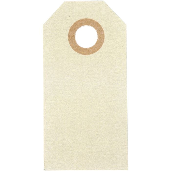 Manila Tags, size 3x6 cm, 250 g, cream, 30pc/ 1 pack