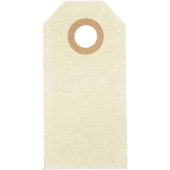 Manila tags, size 3x6 cm, 250 g, cream, 1000 pc/ 1 pack