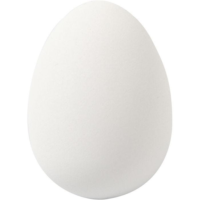Egg, 4 cm, 2,5 cm, white, 18pc/ 1 pack