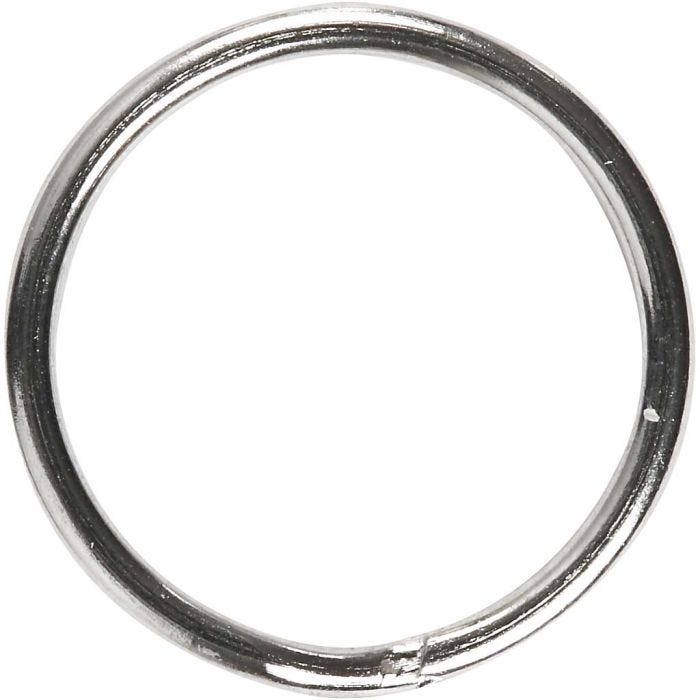 Key rings, dia. 15 mm, 10 pc/ 1 pack