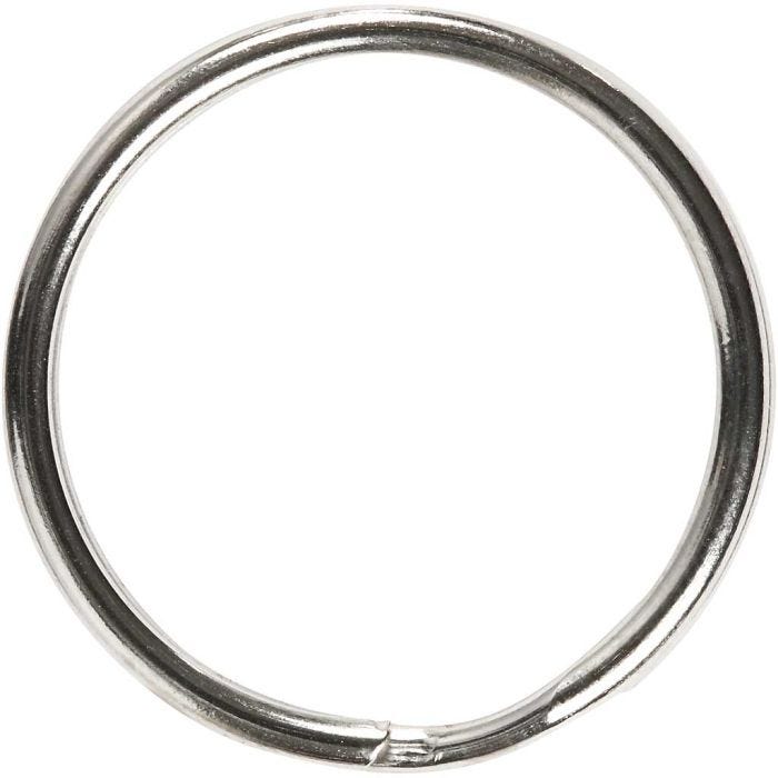 Key rings, 25 mm, 8pc/ 1 pack