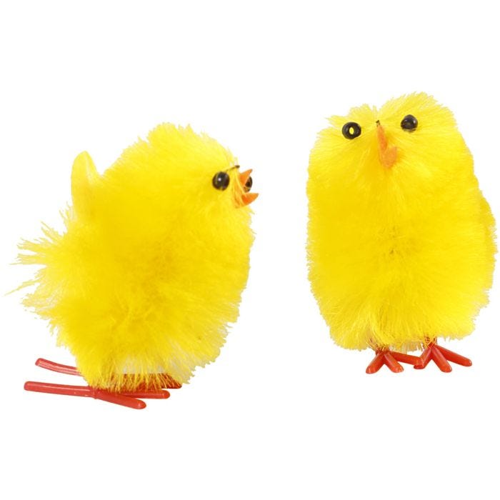 Easter Chicks, 30 mm, yellow, 12pc/ 1 pack