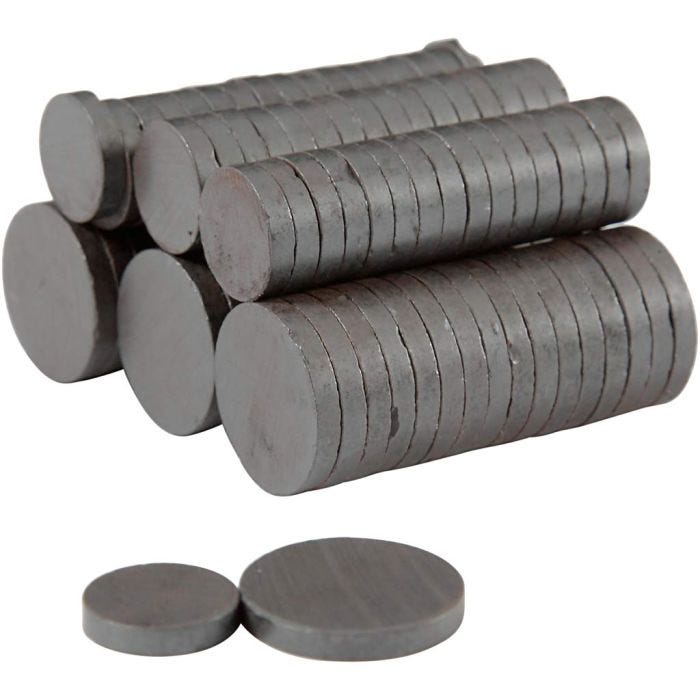 Magnets, dia. 14+20 mm, thickness 3 mm, 2x250 pc/ 1 pack