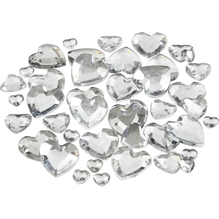 Rhinestones, size 6+10+14 mm, silver, 252 pc/ 1 pack