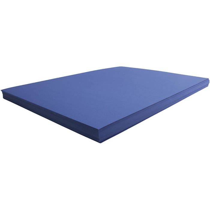 Card, sheet 50x70 cm, 270 g, dark blue, 100 sheet/ 1 pack