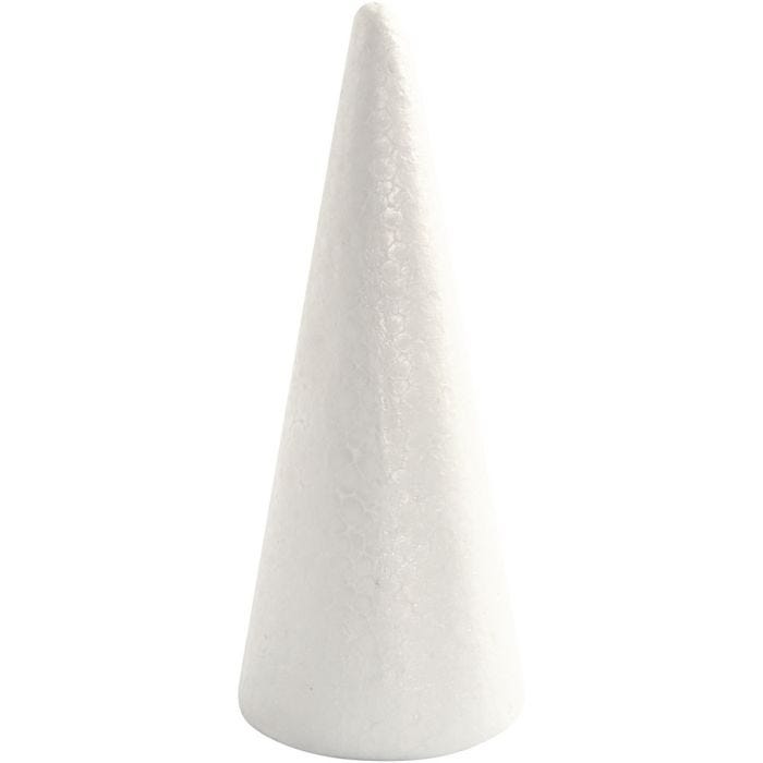 Cone, 19,5 cm, 7 cm, white, 1 pc