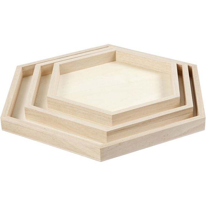 Trays, dia. 21+26+31 cm, 3 pc/ 1 set