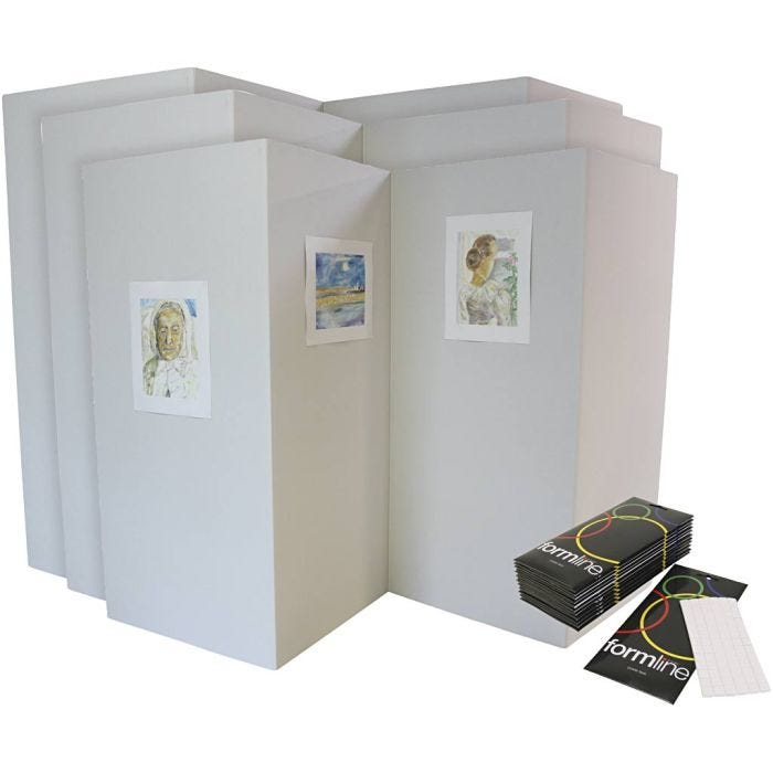 Presentation walls and power tack reusable adhesive, 1 set