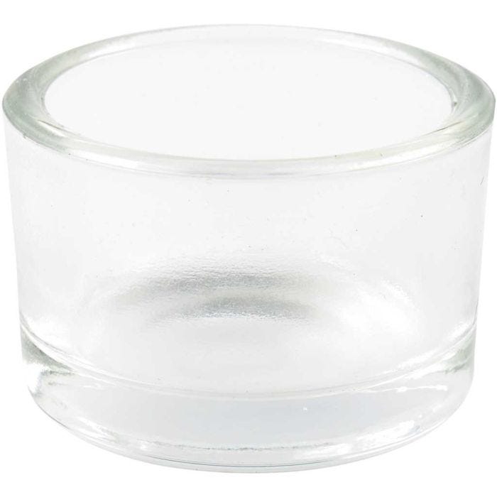 Tea Light Candle Holder, H: 3,2 cm, dia. 5 cm, 48 pc/ 1 box