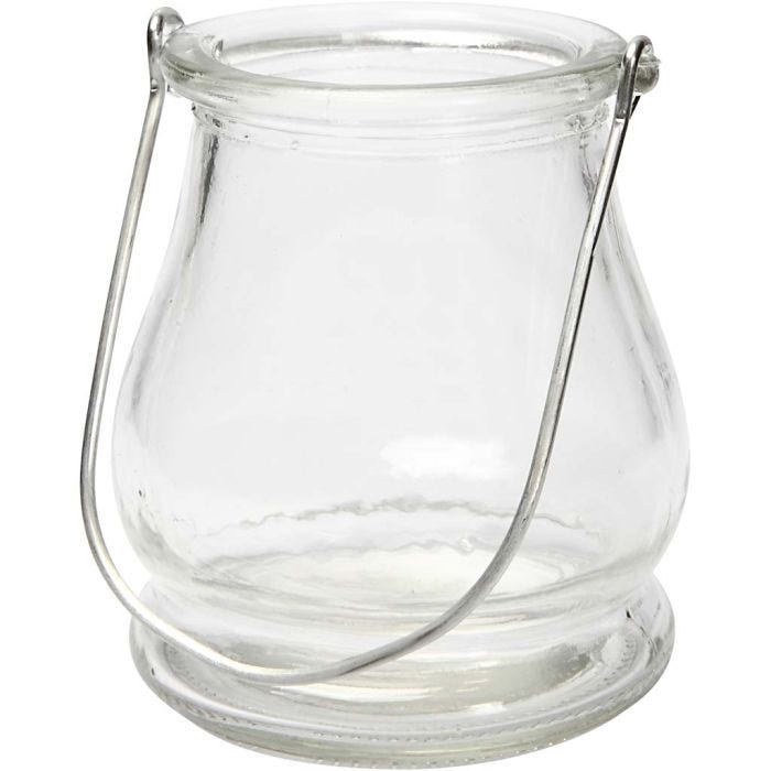 Lantern, H: 10 cm, dia. 9 cm, 12 pc/ 1 pack