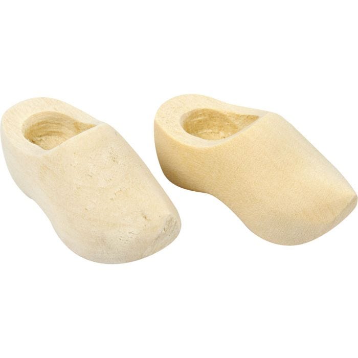 Dutch Wooden Clogs, L: 40 mm, 2 pair/ 1 pack