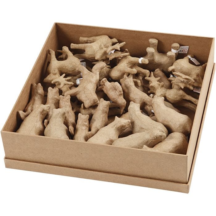 Polar Animal, H: 8-12,8 cm, L: 5,6-11,8 cm, 32 pc/ 1 pack