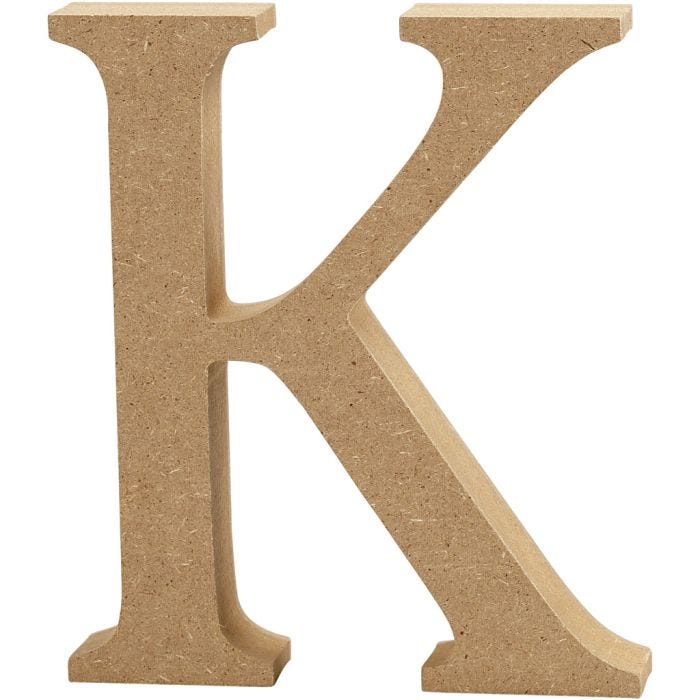 Letter, K, H: 13 cm, thickness 2 cm, 1 pc